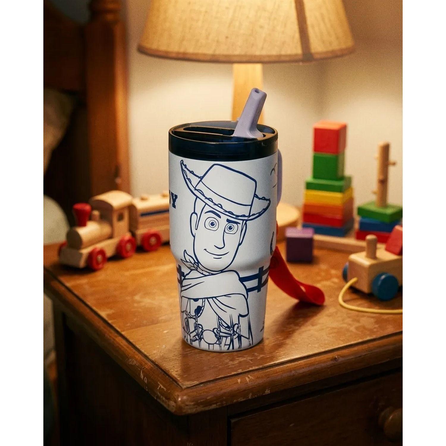 Botella Mug Termica Woody Toy Story 5 Coleccionable 590ml Celeste Woody-2