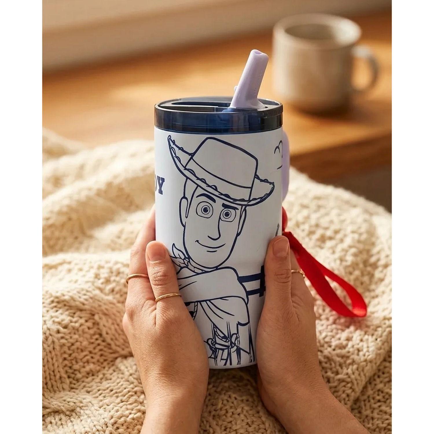 Botella Mug Termica Woody Toy Story 5 Coleccionable 590ml Celeste Woody-3