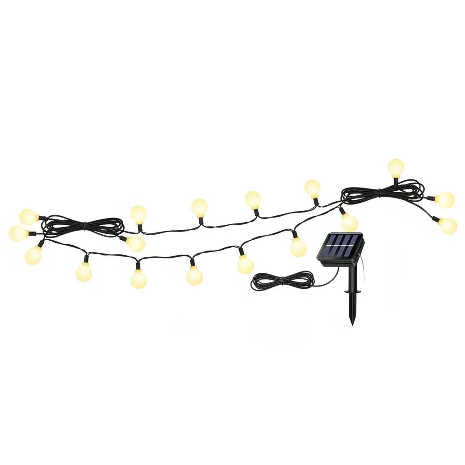 Guirnalda Solar Luces Led 3 Metros Ampolletas Luz Calida-5