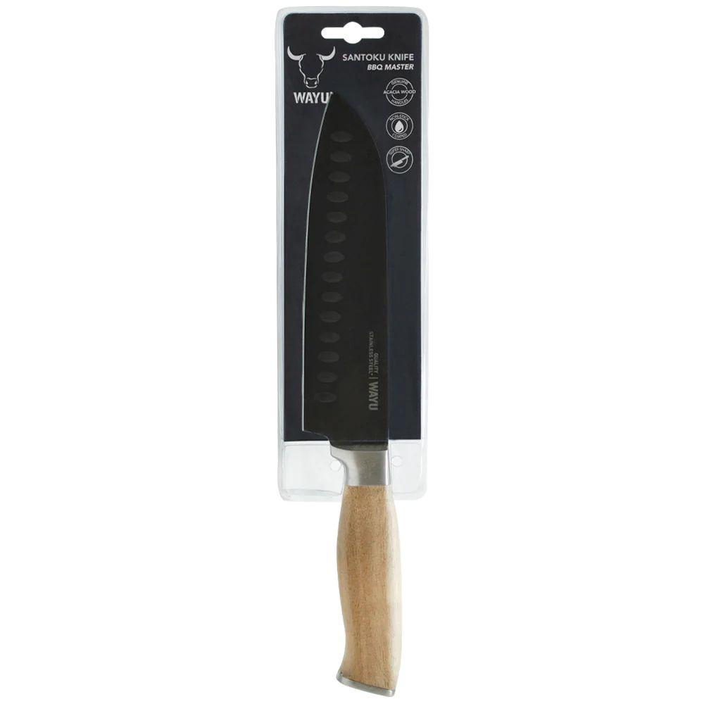 Cuchillo Santoku Wayu 30cm Acero Antiadherente-2