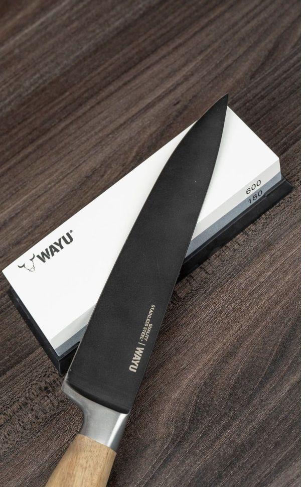 Cuchillo Santoku Wayu 30cm Acero Antiadherente-5