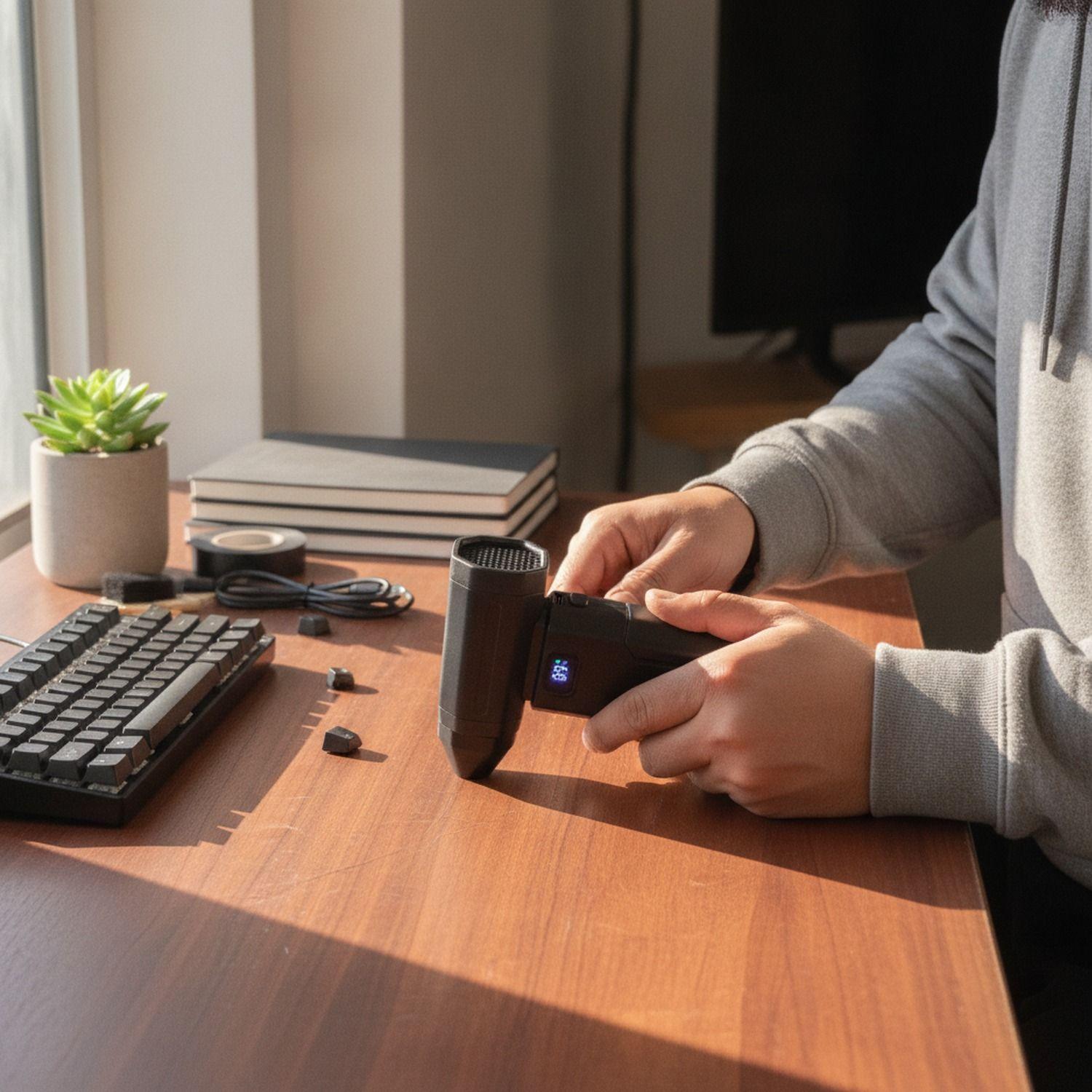Soplador Usb Portátil X8 13000rpm 7,2V Velocidades Variables-5