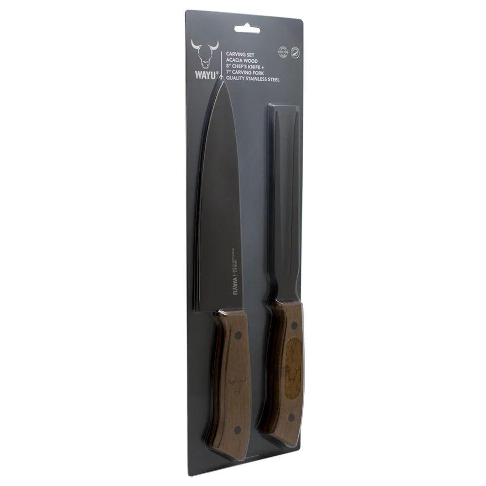 Set Cuchillo Tenedor Prm Wayu Con Revestimiento Antiadherente-4