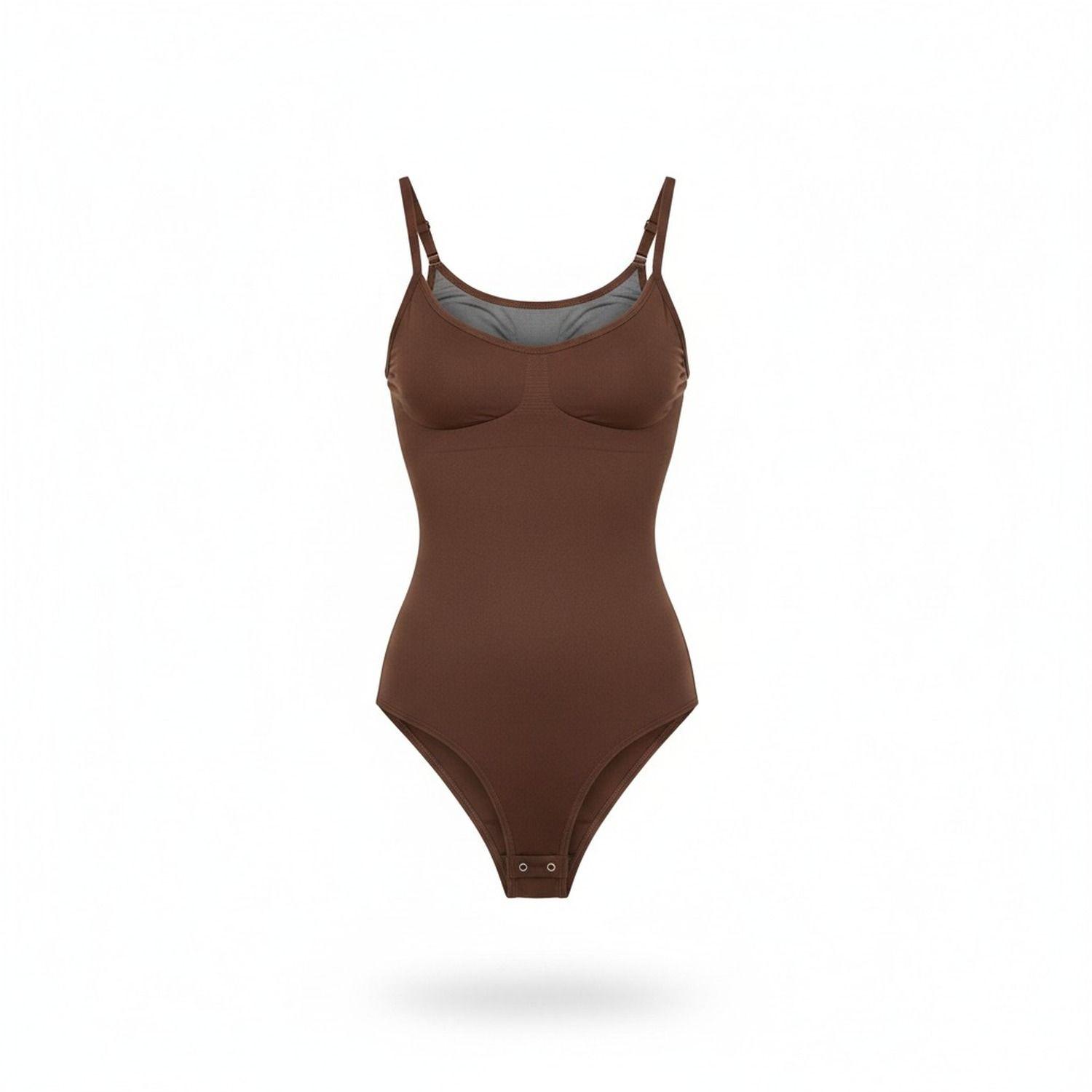 Body Calzón Tirantes Modelador Talla XS/S Marrón-0
