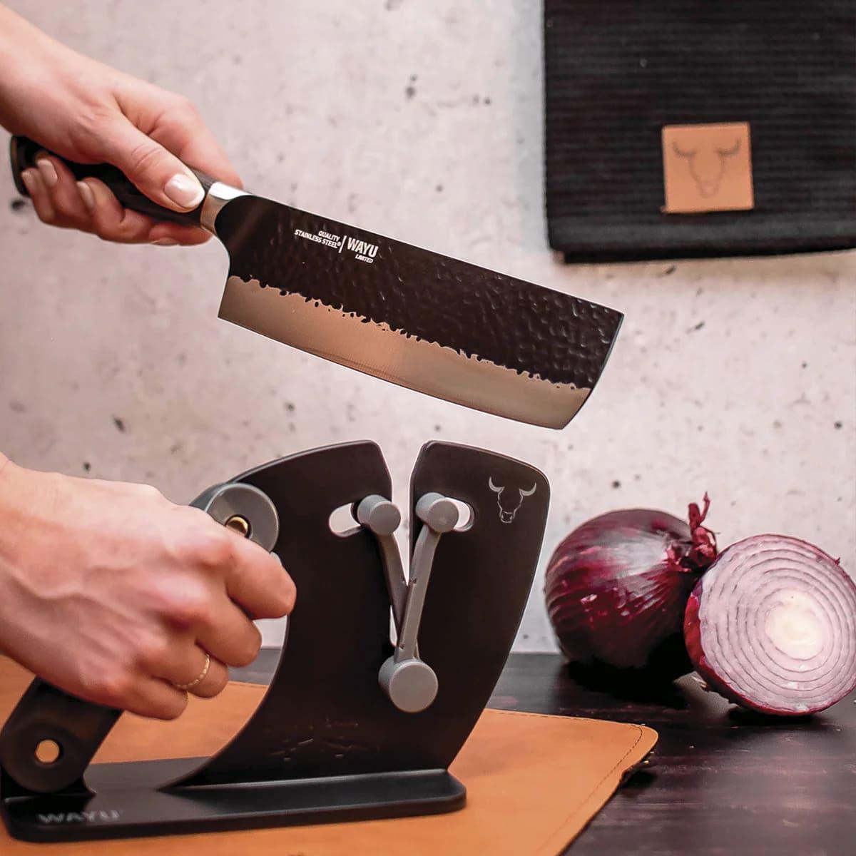 Cuchillo Hacha Hammer Wayu 30cm Revestimiento Antiadherente-3