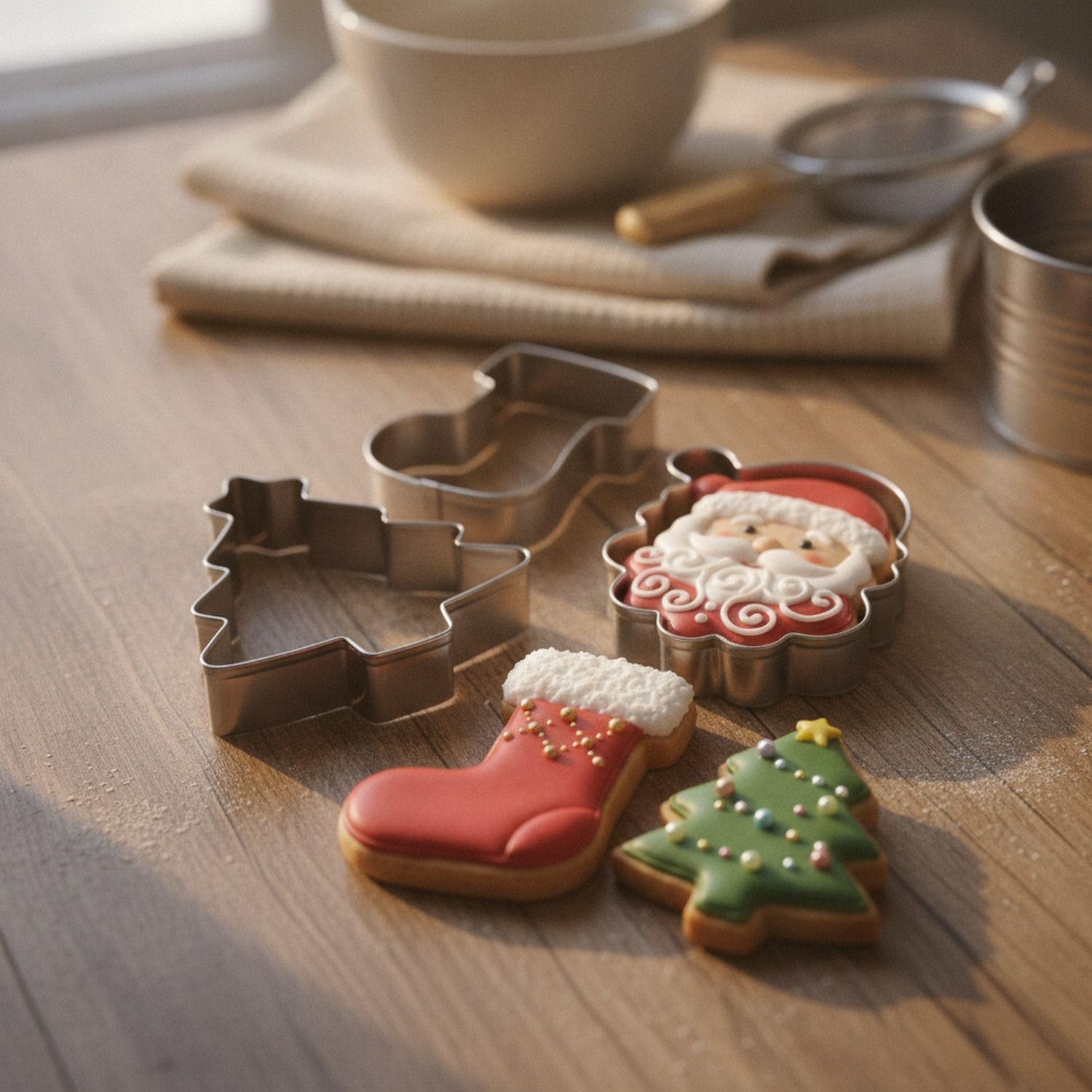 Set 3 Cortadores Galletas Navidad Acero Inoxidable-4