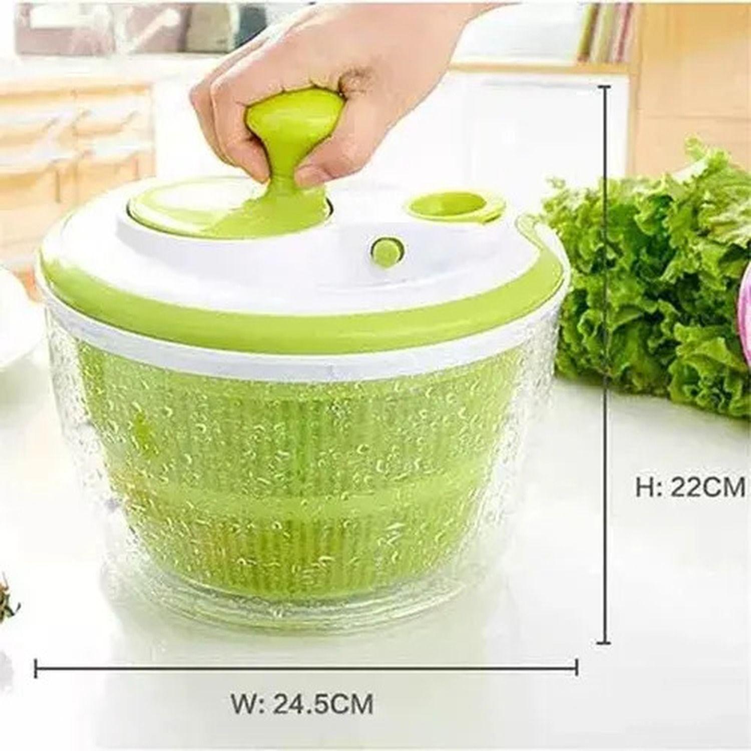 Centrifuga Secador Lechuga Frutas Verduras Verde 15cm-1