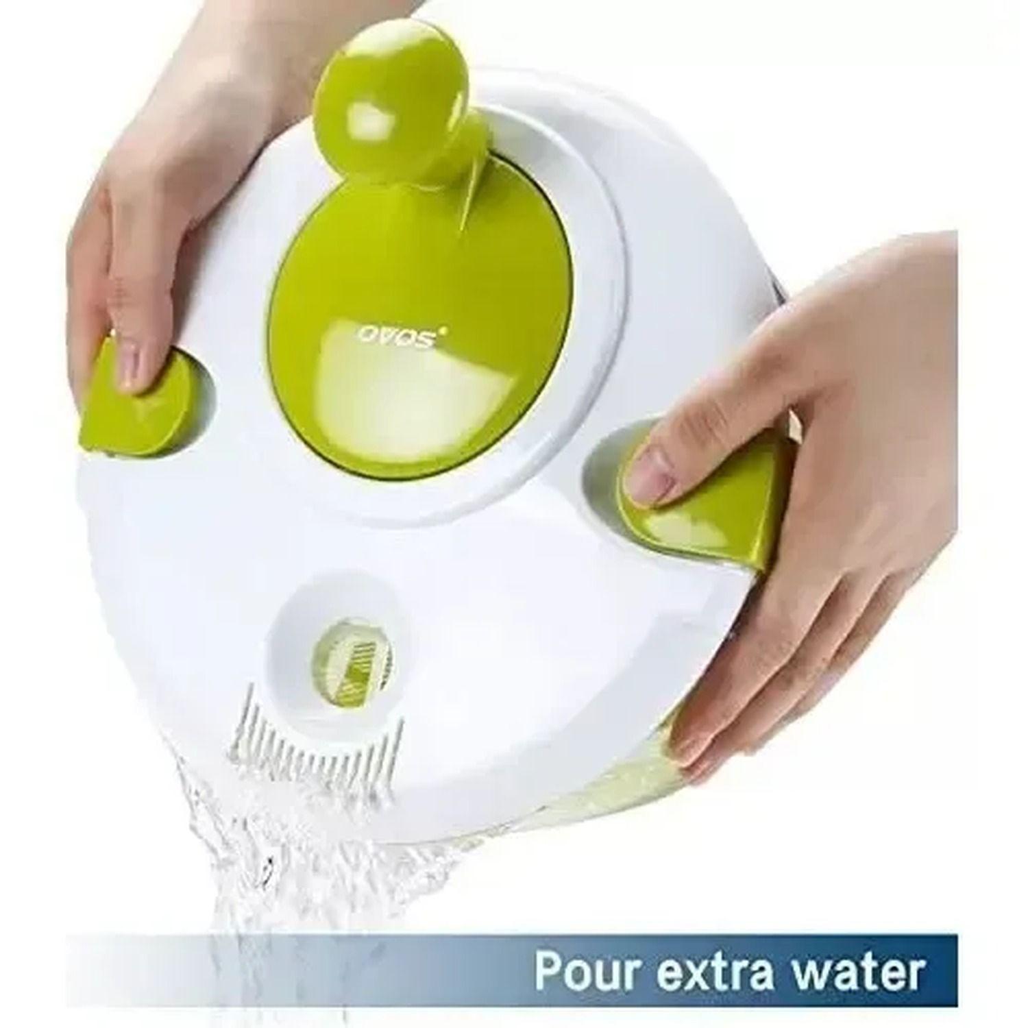 Centrifuga Secador Lechuga Frutas Verduras Verde 15cm-2