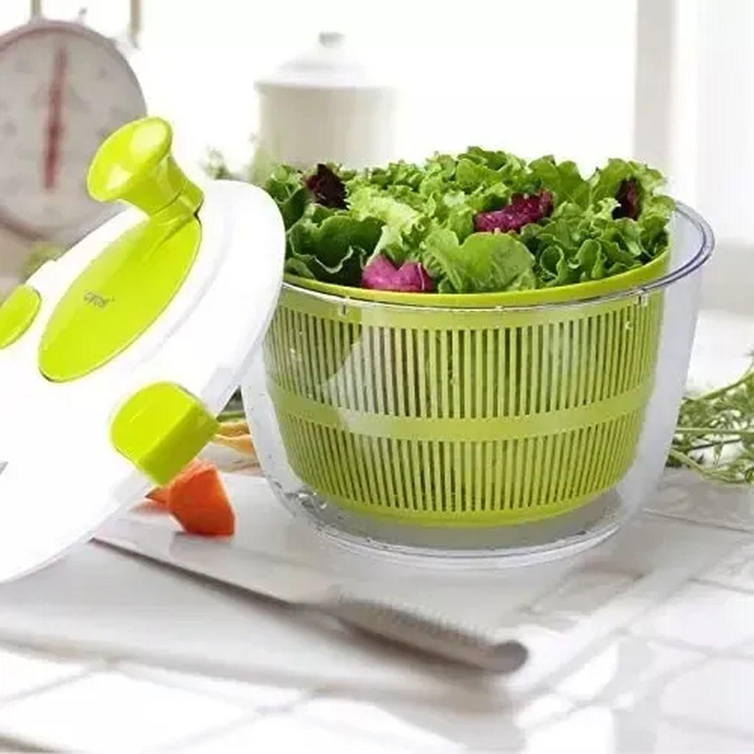 Centrifuga Secador Lechuga Frutas Verduras Verde 15cm-6