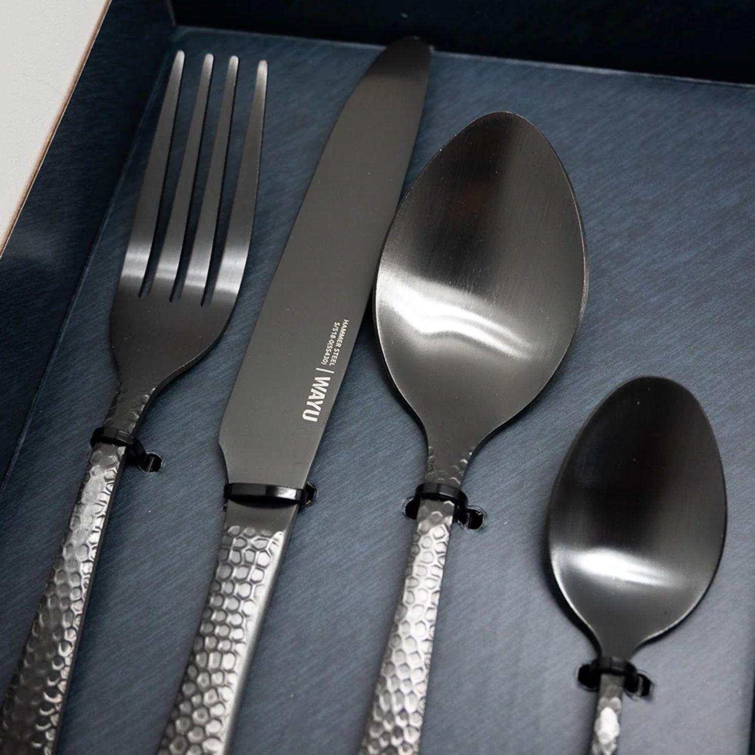 Set De Cubiertos 16 Piezas Hammer Wayu Elegante Comida-3