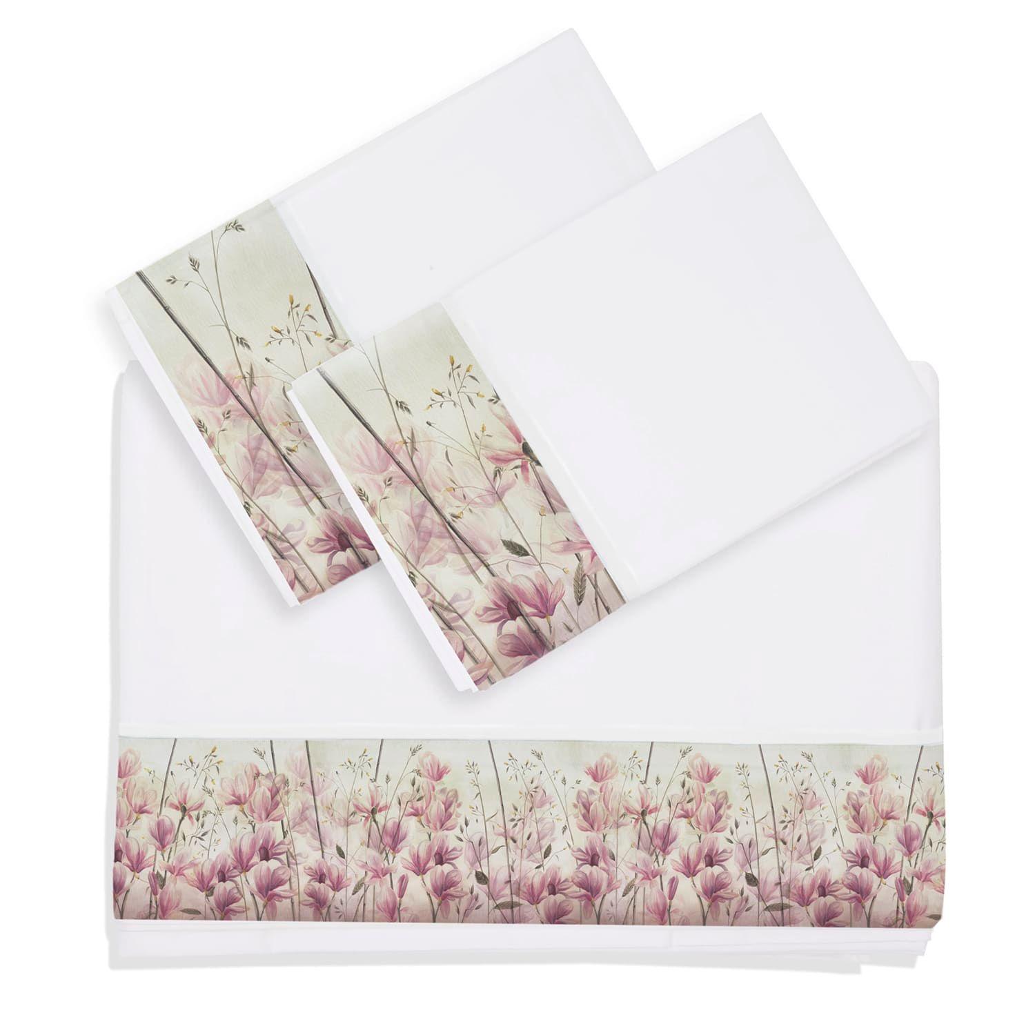 Juego Sábanas Estampado Magnolias 300H King-0