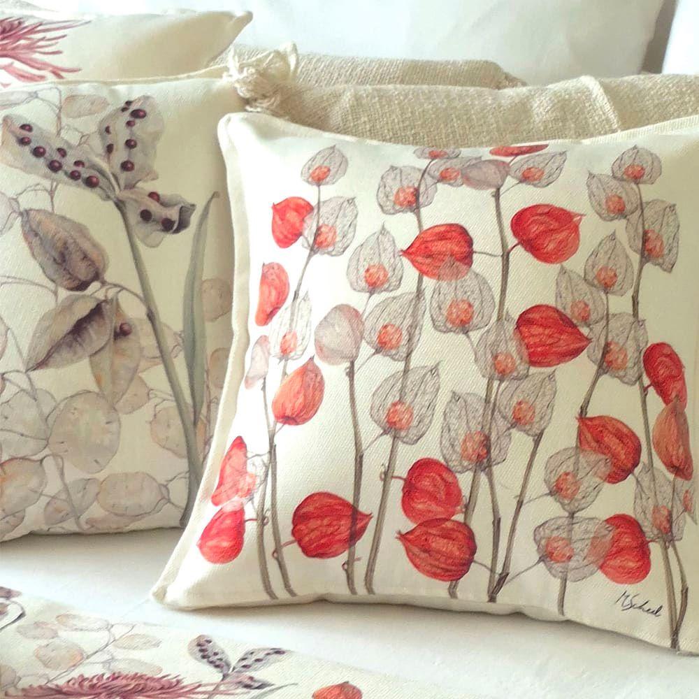 Funda Cojín Physalis Otoñal 45x45-1