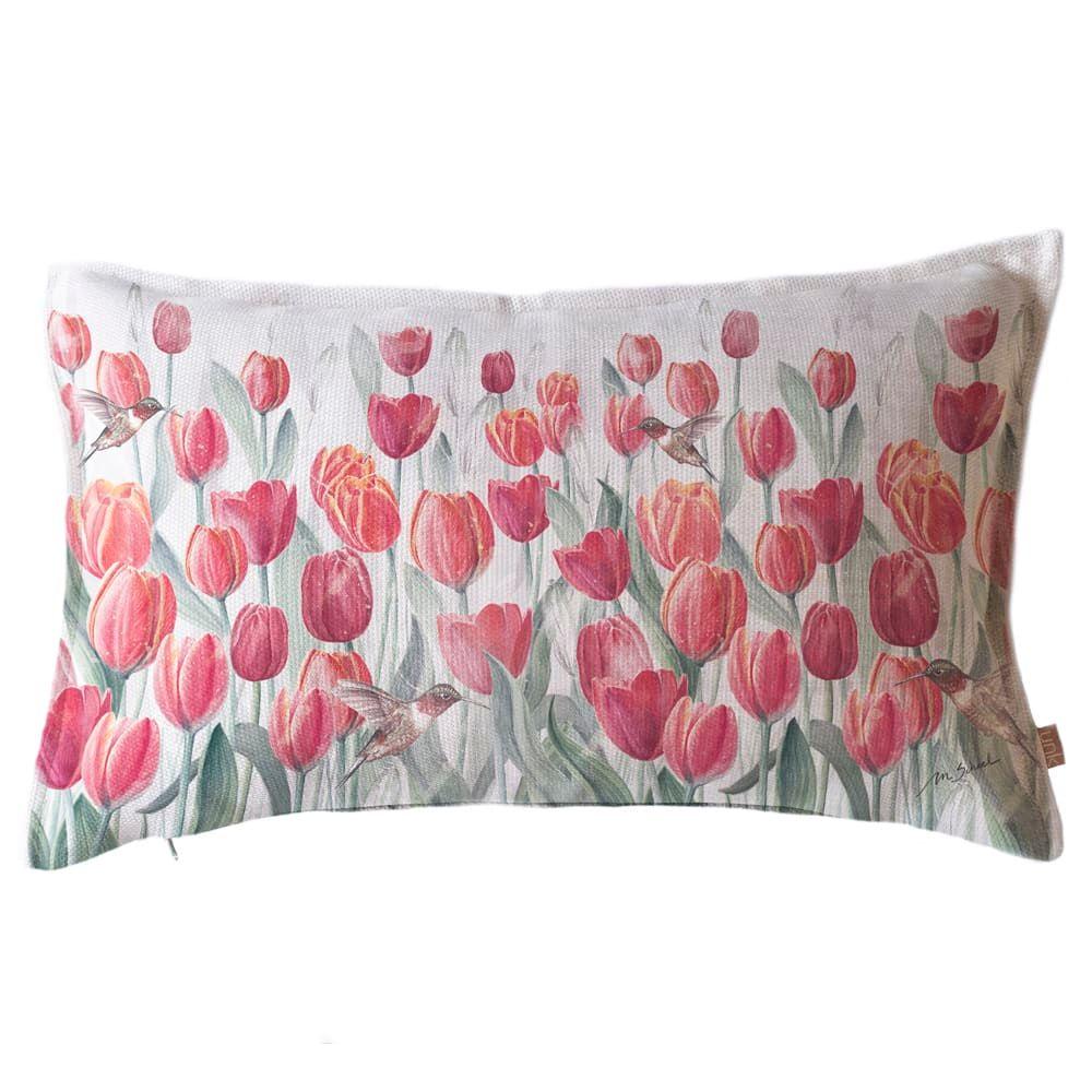 Funda Cojín Marisa Tulipanes Rojos 50x30-0