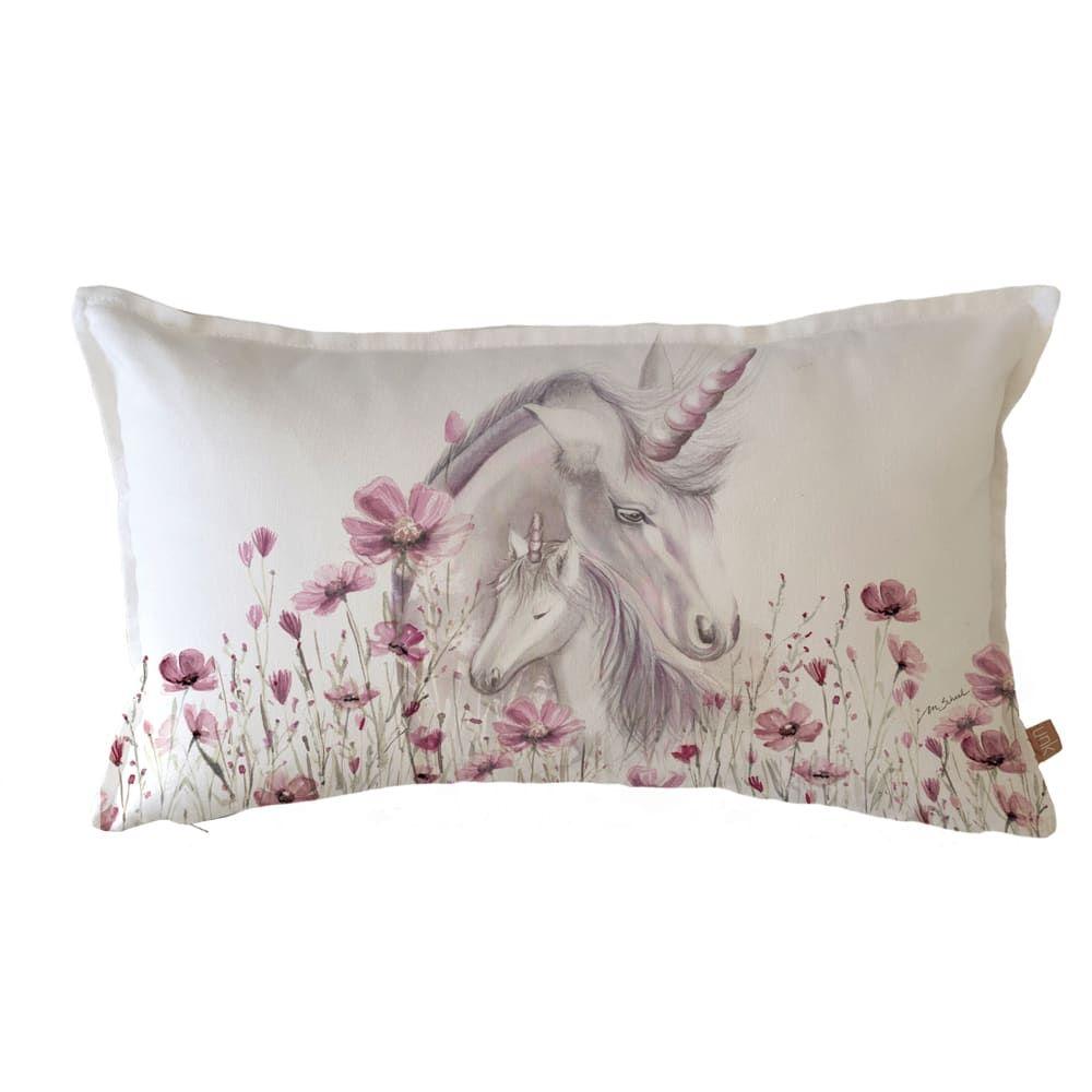 Funda Cojín Estampado Unicornio 45x45-0