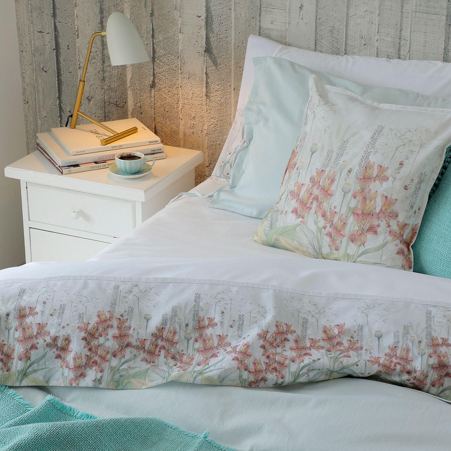 CUBREPLUMÓN ALGODÓN STONE WASH MENTA 1,5 PLAZA-1