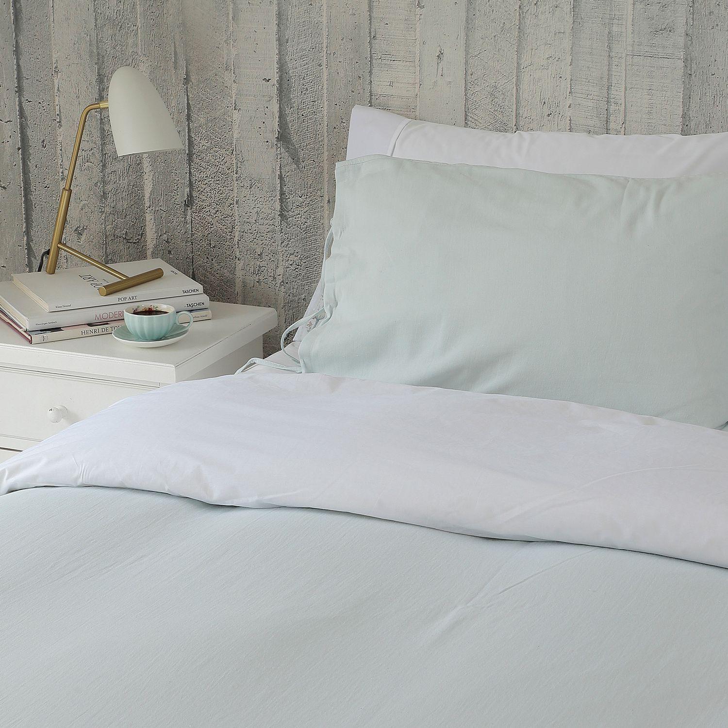 CUBREPLUMÓN ALGODÓN STONE WASH MENTA 1,5 PLAZA-0