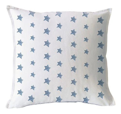 Funda Cojín Estampado Estrellas Azules 45x45-1