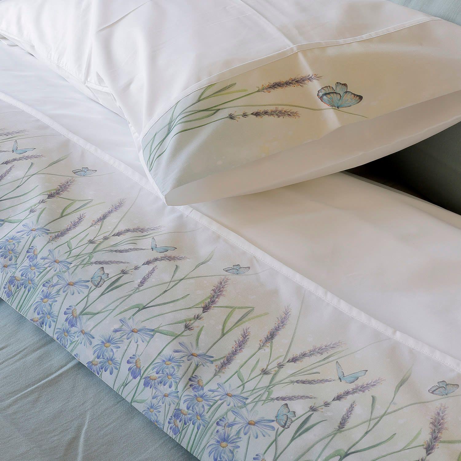 Juego Sábanas Estampado Lavandas 300H Super King-2