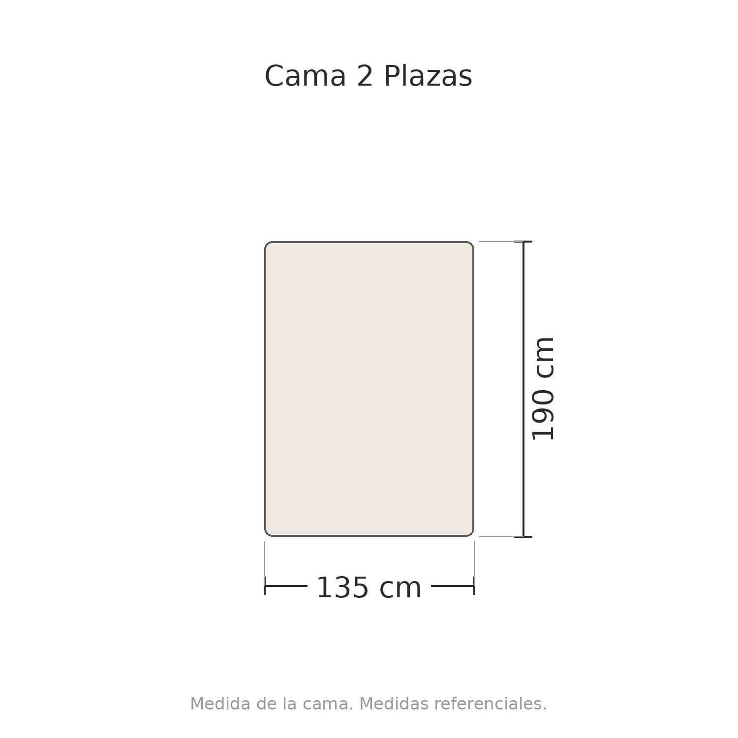 Juego Sábanas Vivo Gris Claro 300H 2 Plazas-1