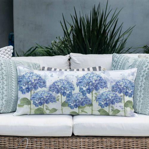 Funda Cojín Estampado Hortensias XL 40x90-2