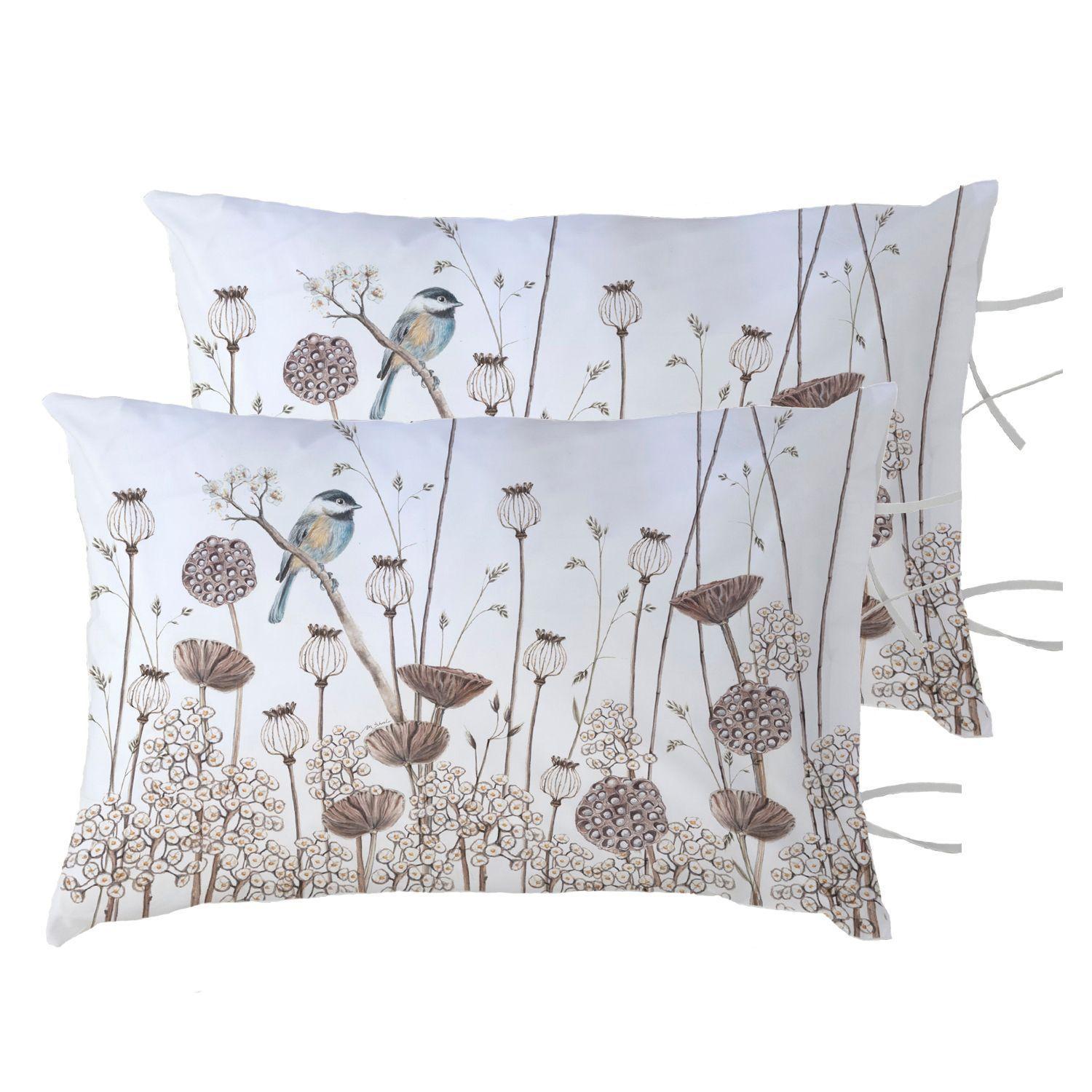 PACK 2 FUNDAS ALMOHADA CICLO AMAPOLAS 50X70-0