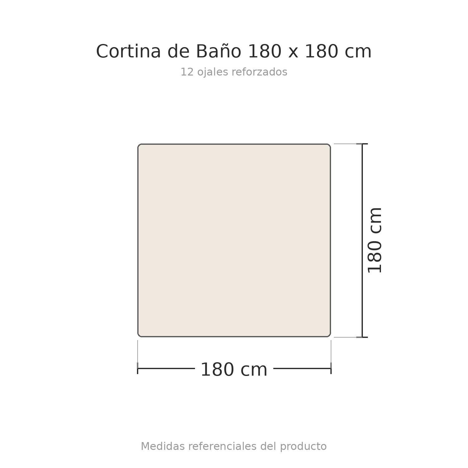 Cortina De Baño Estampada Anemone 180x180-1