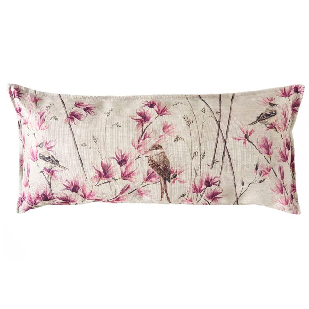 Funda Cojín Magnolia Y Pajaritos XL 40x90-0