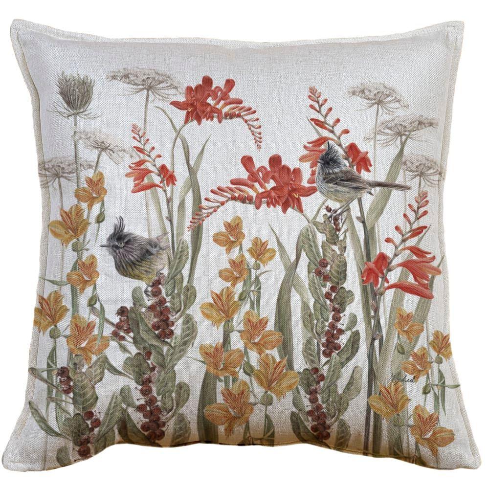 Funda Cojin Lino Jardin Cachuditos 45x45-1