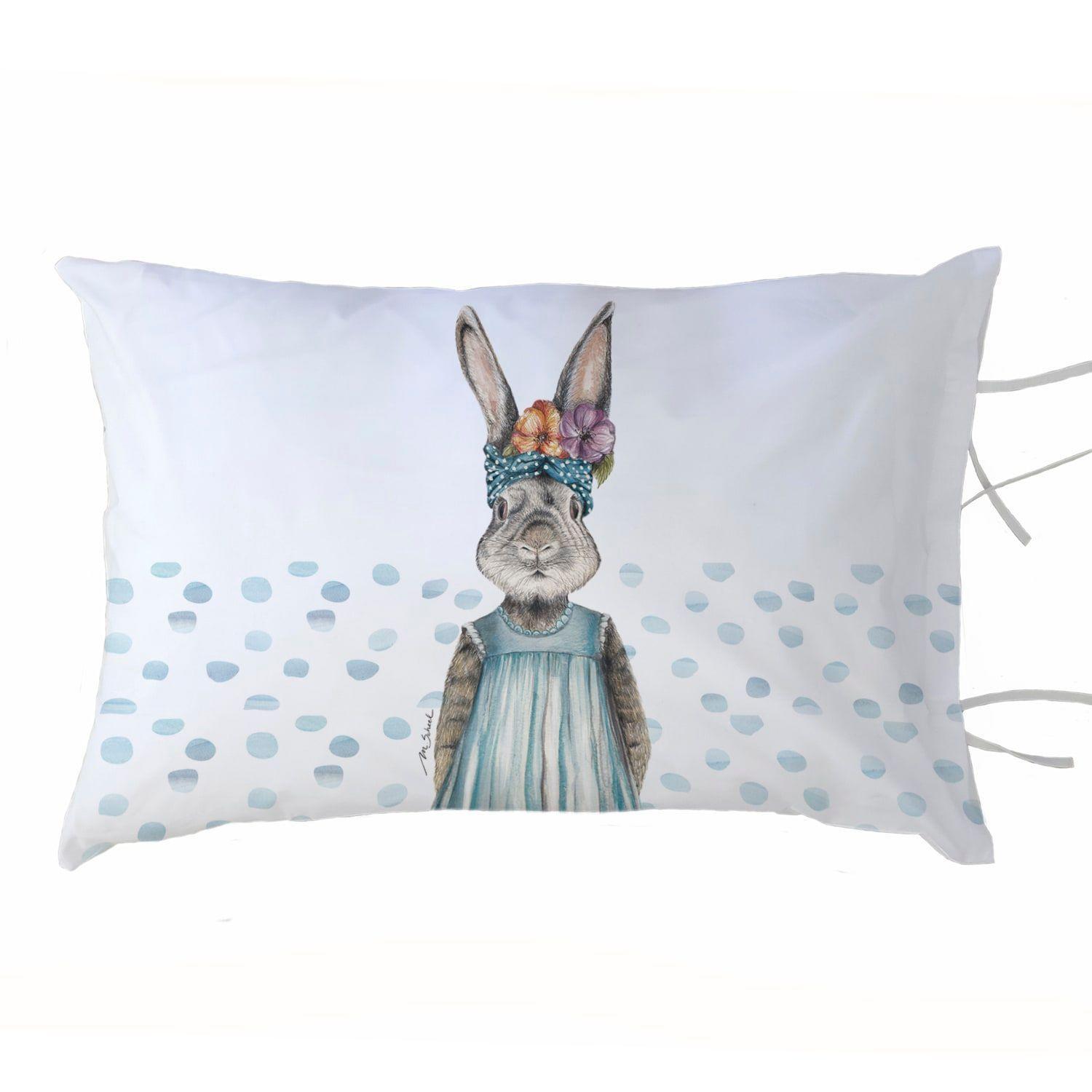 Funda Almohada Coneja Flora 50x70 Pack 2-0