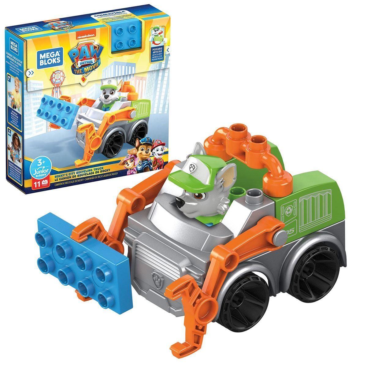Paw Patrol Camion De Reciclaje De Rocky Mega Brand-0