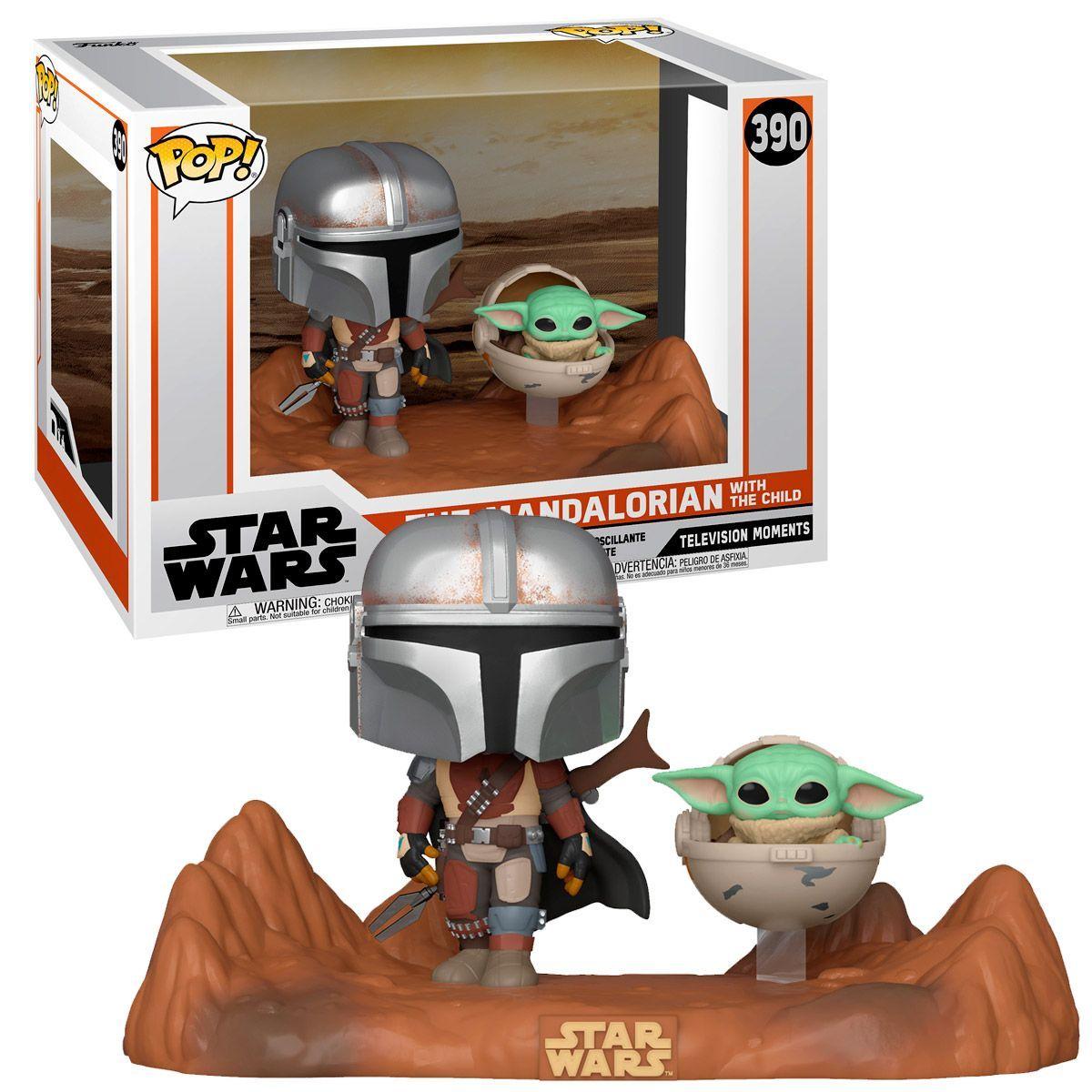 Funko Pop Star Wars The Mandalorian y Grogu #390-3