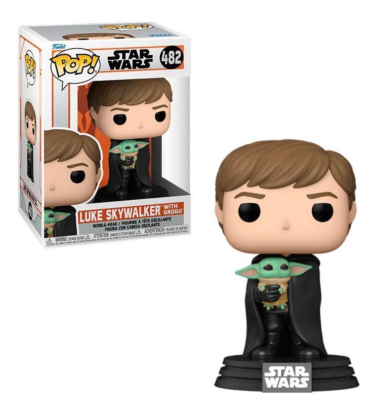 Funko Pop Star Wars Grogu Con Luke Skywalker #482-3