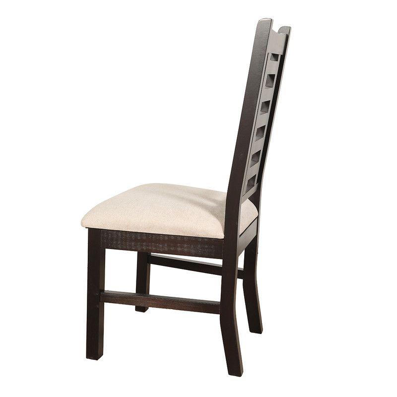 Juego Comedor Pascal 6 sillas Madera color Chocolate 92x170cm-3