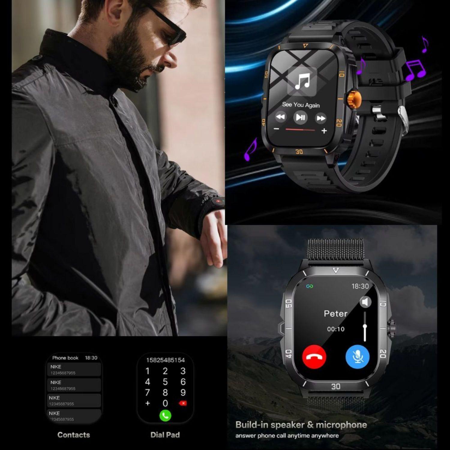 Reloj Smartwatch deportivo unisex mas audifonos correa extra-2