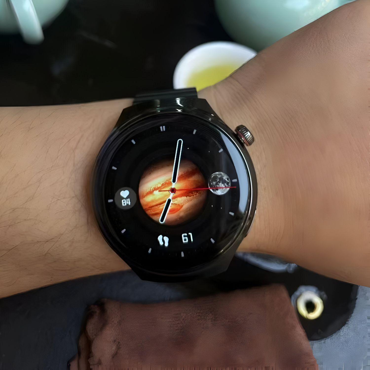 Reloj Smartwatch unisex audífonos + correa de cuero extra-4