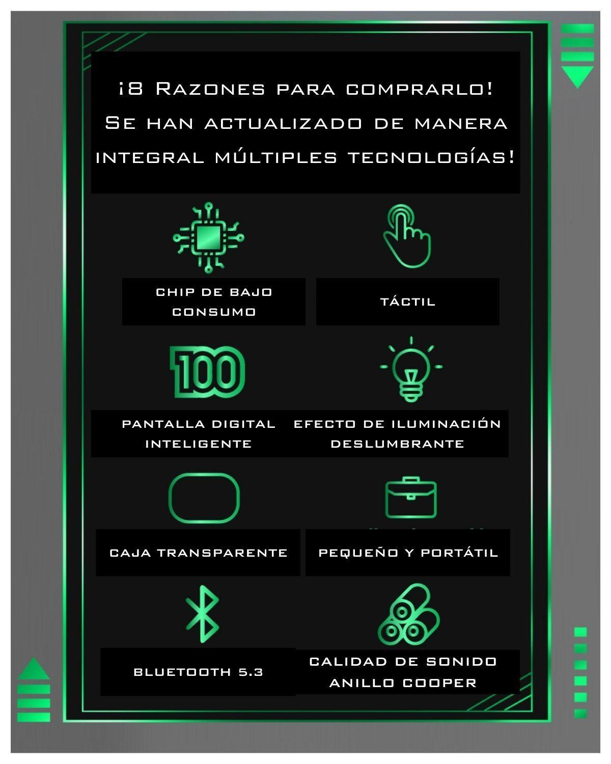 Audífonos auriculares bluetooth 5.3 deportivos cómodo Hifi-2