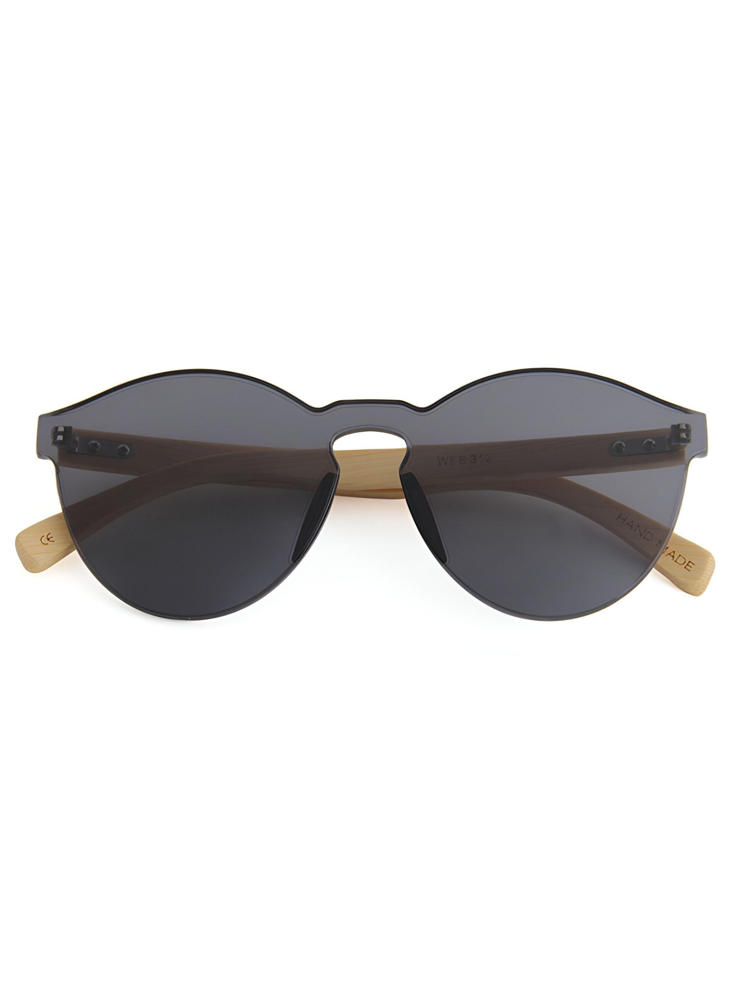 Lentes de sol anteojos gafas mujer madera bambú polarizados-2