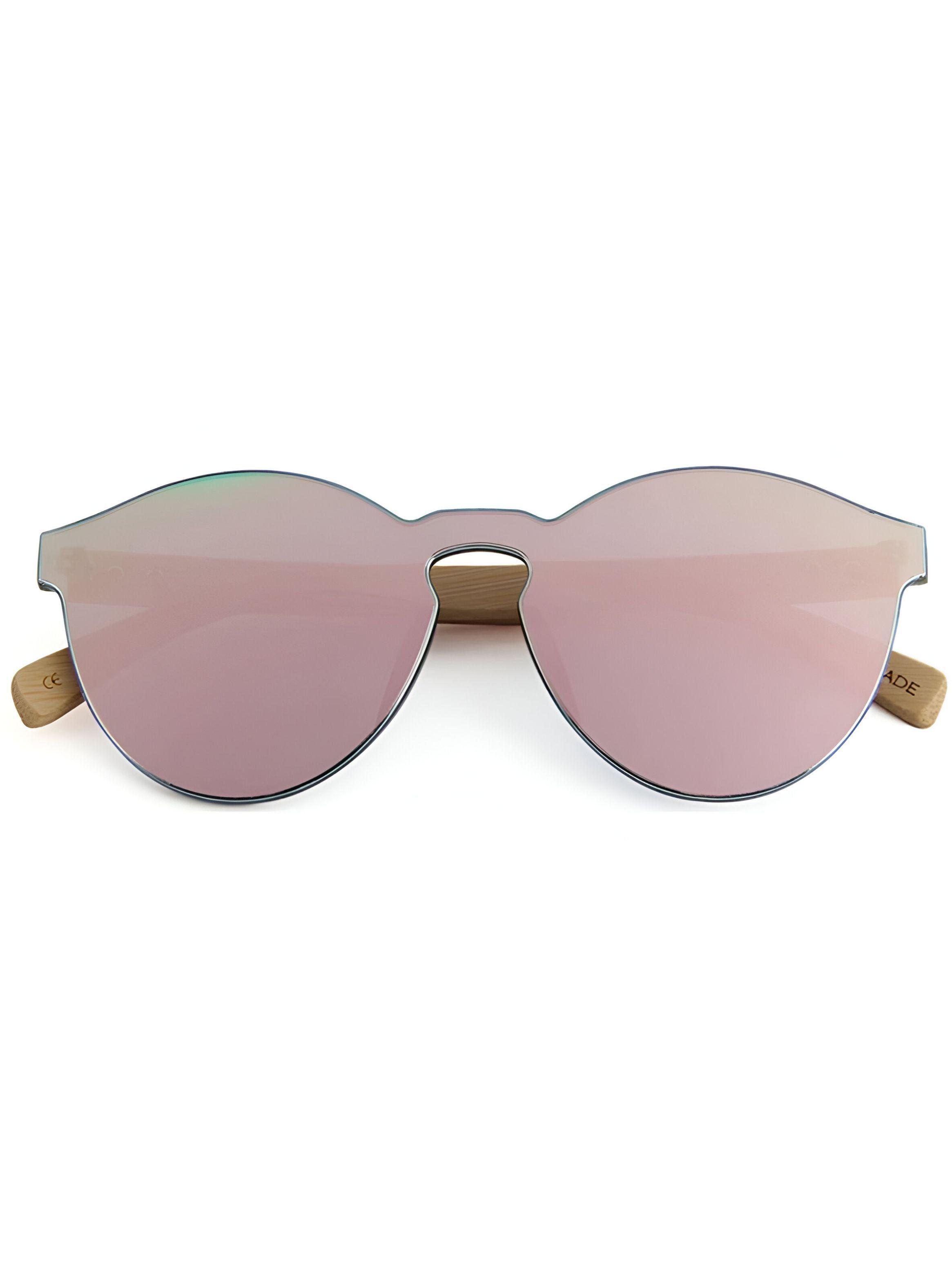 Lentes de sol anteojos gafas mujer madera bambú polarizados-2