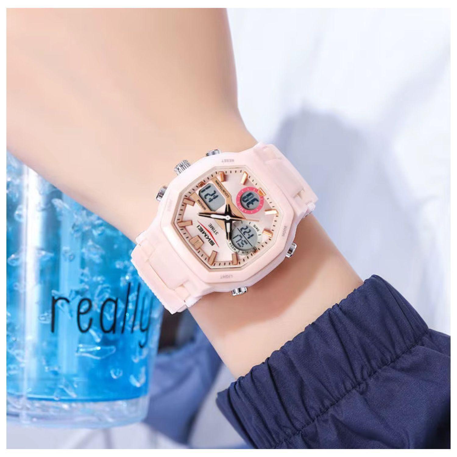 Reloj cuarzo Skmei deportivo Unisex analógico pantalla digital Led -1