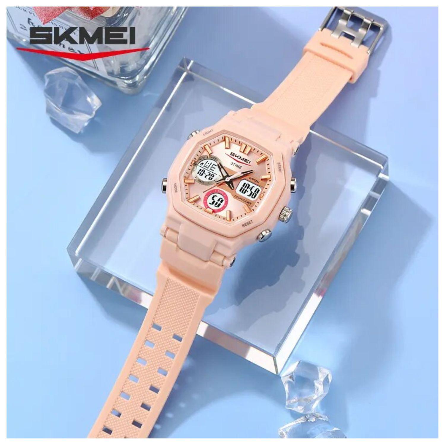 Reloj cuarzo Skmei deportivo Unisex analógico pantalla digital Led -2