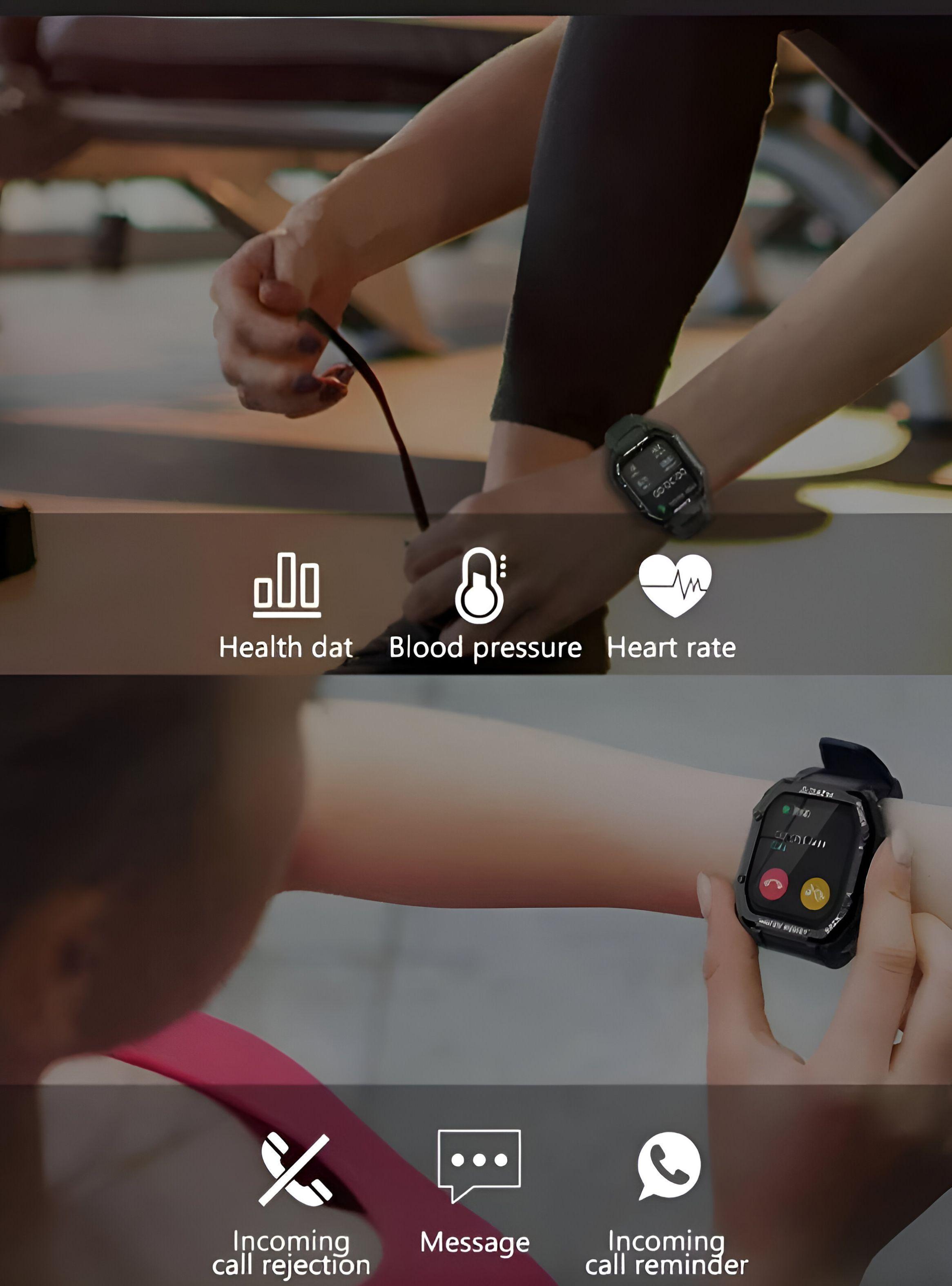 Smartwatch fitness y de regalo llévate unos Audífonos-1