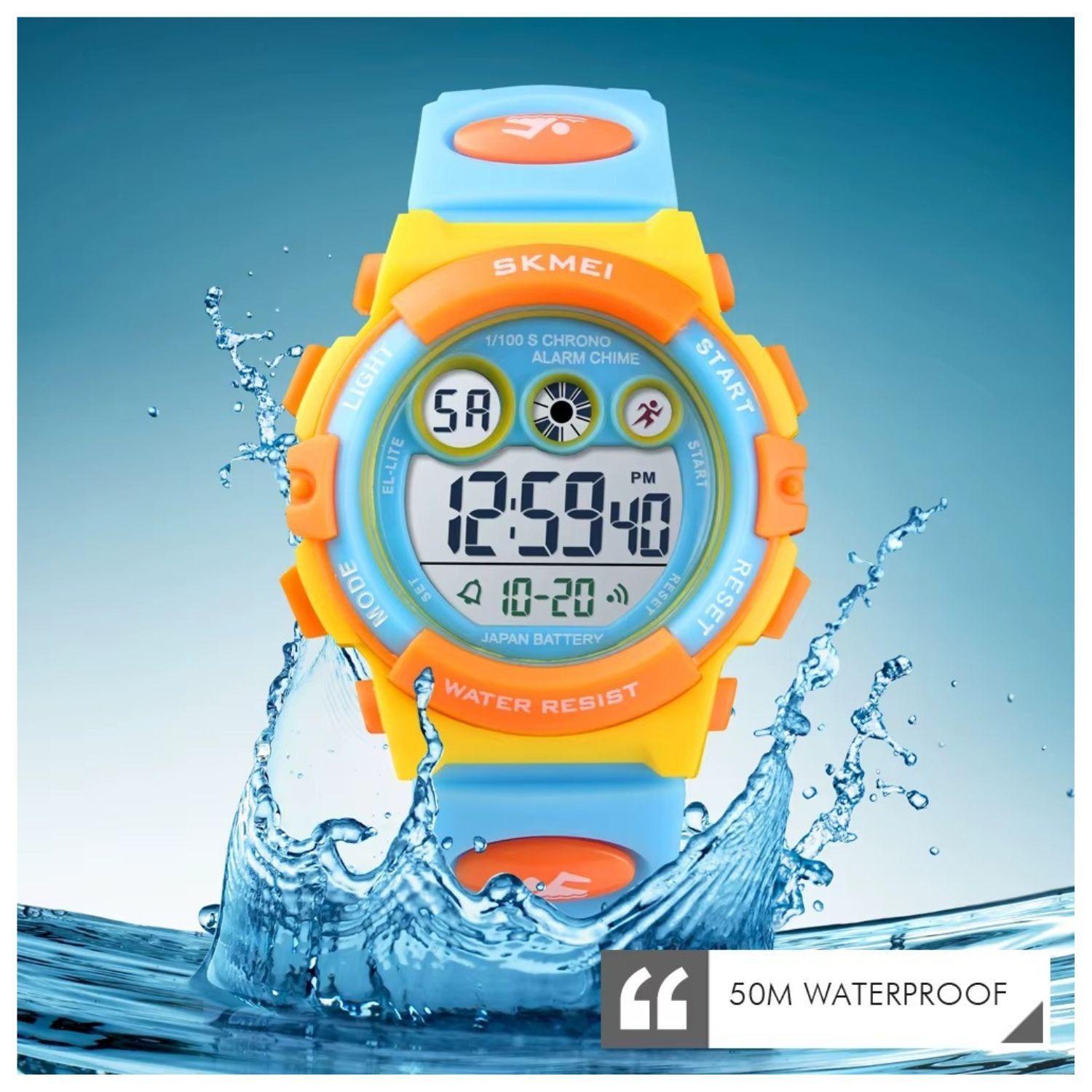Reloj deportivo SKMEI digital para niños unisex impermeable-2