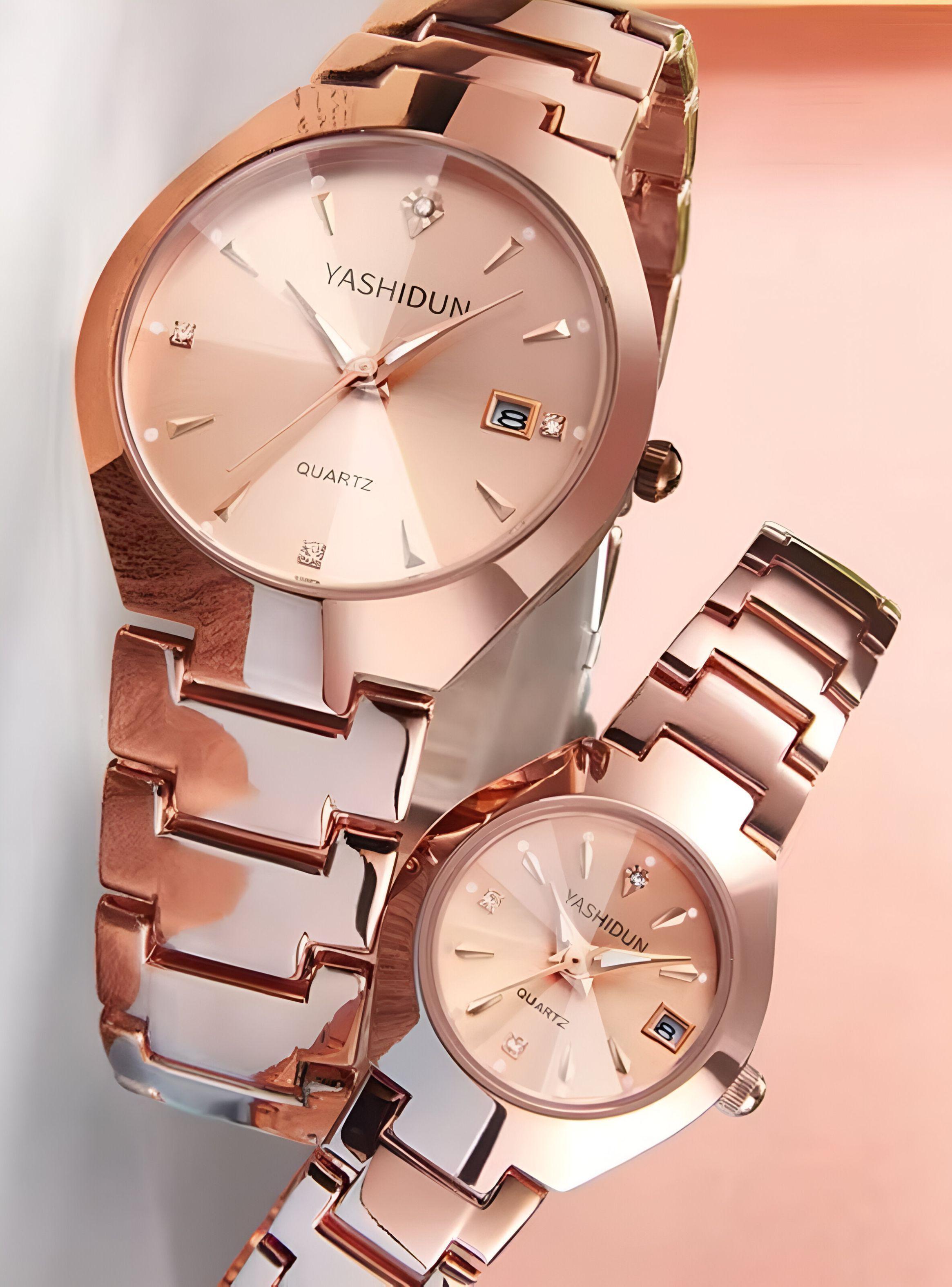 Relojes en set para él y ella + brazalete de regalo-5