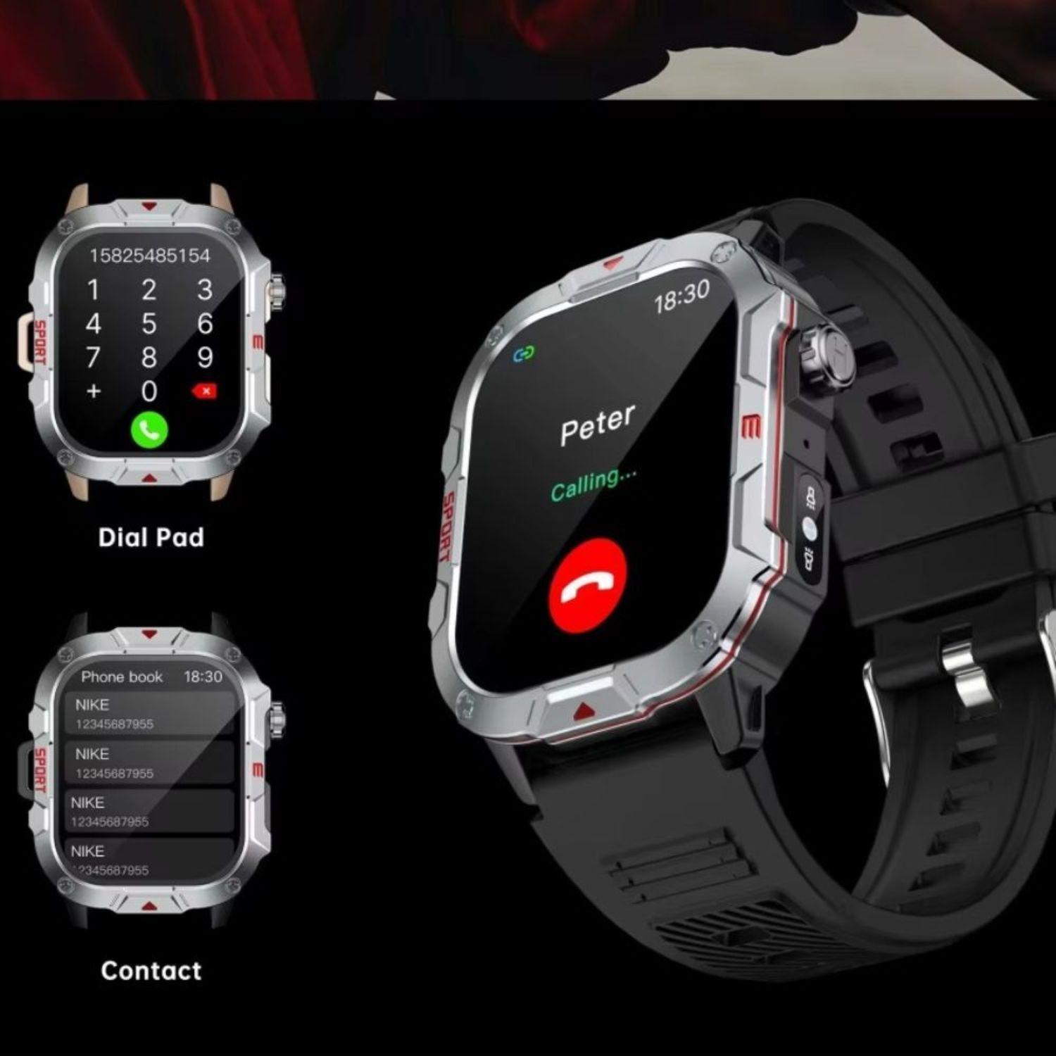 Smartwatch reloj fitness unisex audifonos correa linterna-4