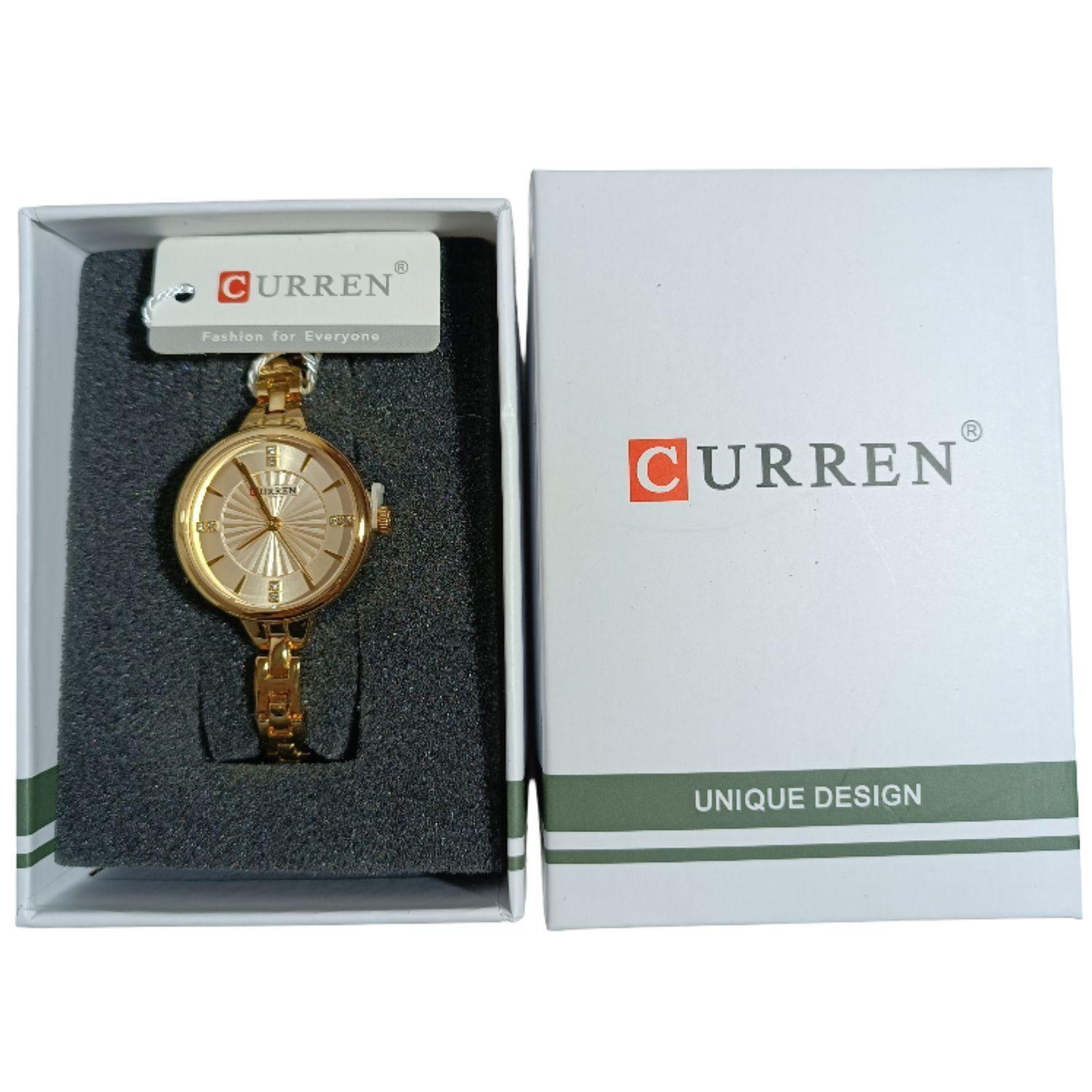 Reloj mujer Curren cuarzo análogo lujo tecnología japonesa-3