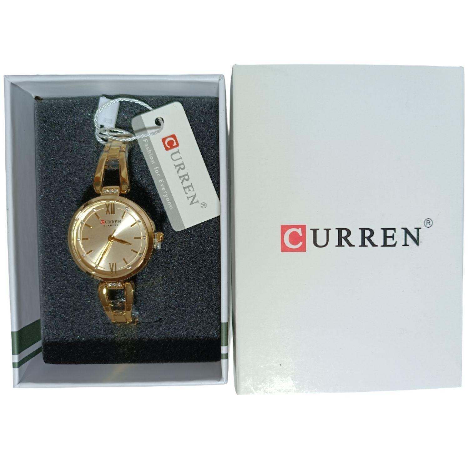 Reloj pulsera mujer Curren elegante análogo cristal strass-3