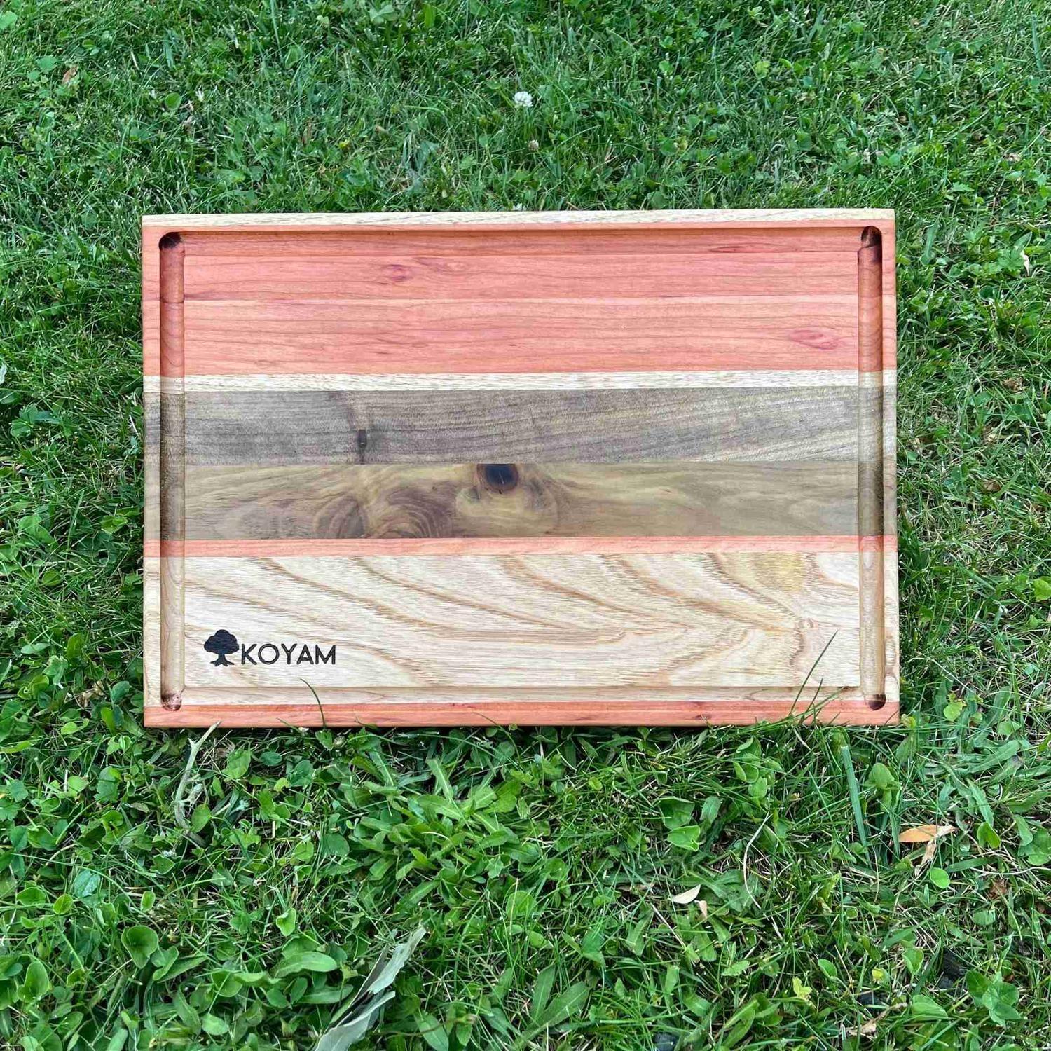 Tabla cortar de maderas nativas Hecha a Mano, KOYAM-4