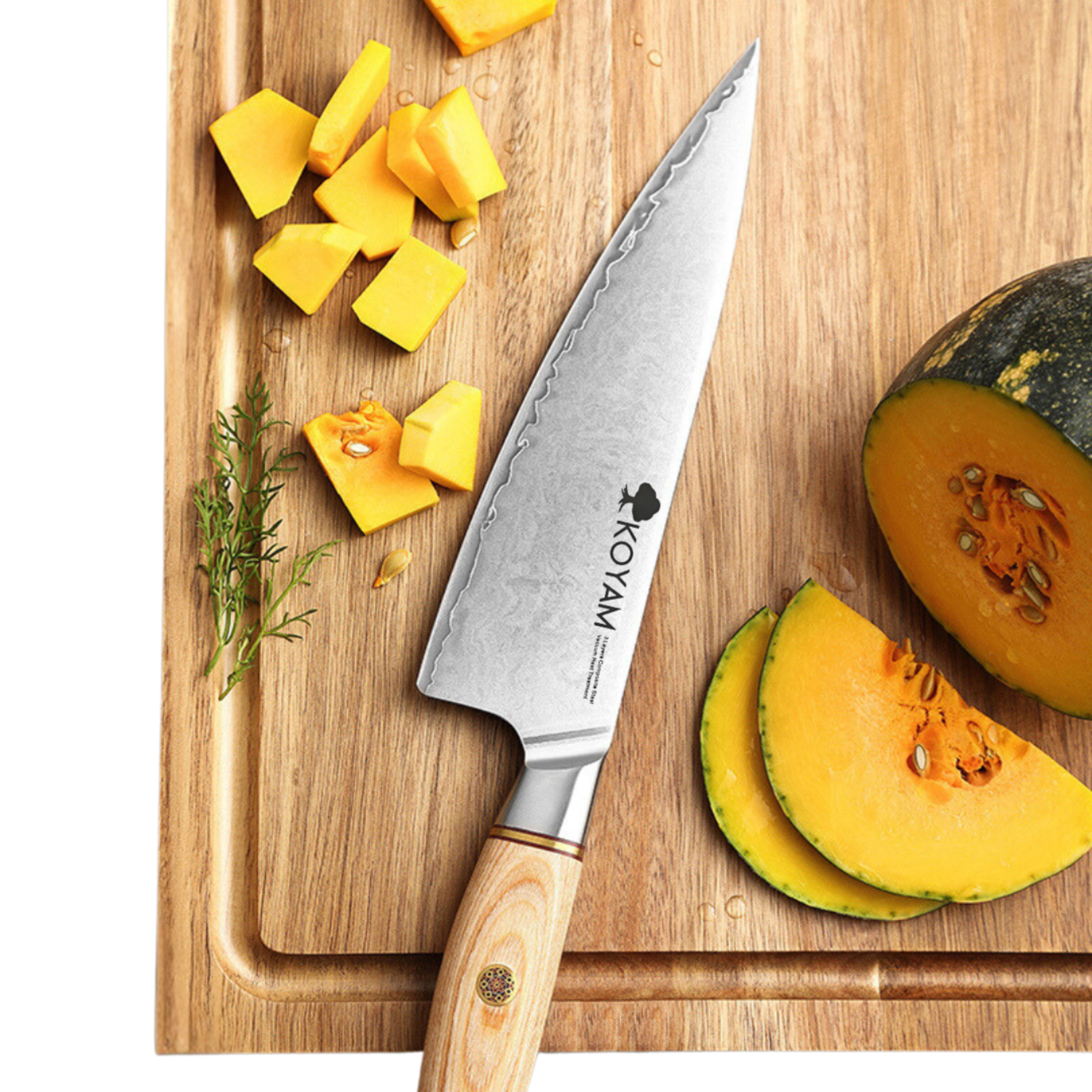 Cuchillo cocina profesional Chef 21.2cm Acero compuesto-1