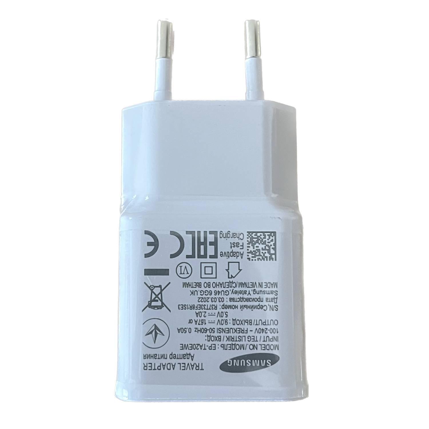 Samsung-Cargador carga rápida 15w Incluye Cable Usb A a C-2