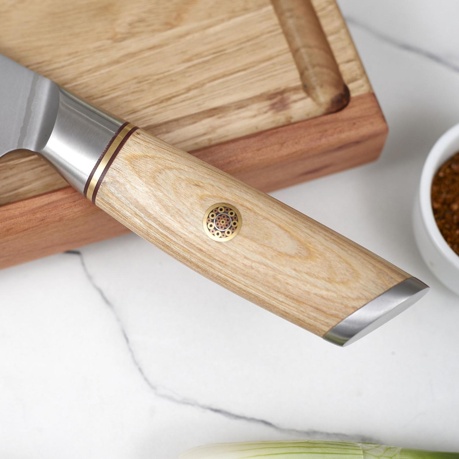 Cuchillo Cocina Chef 21.2cm Acero Compuesto c/ Funda Cuero-3